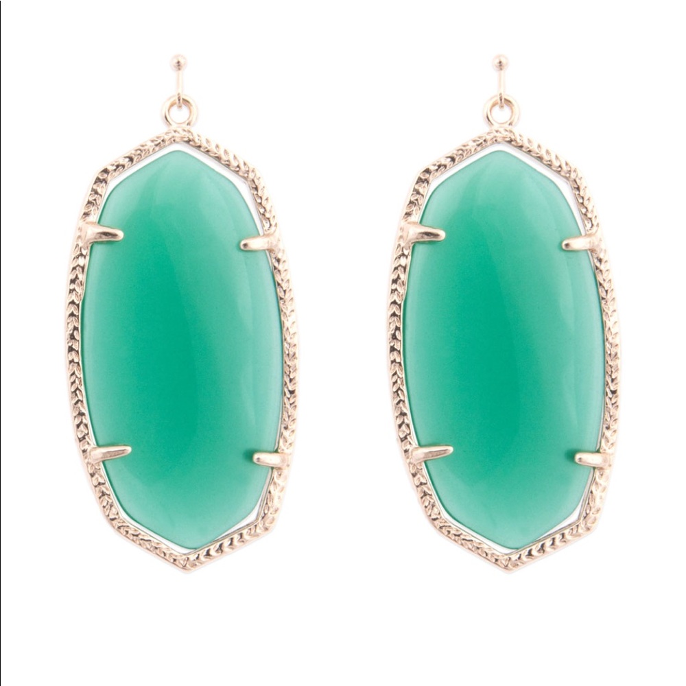 Kendra Scott Jade & Gold Danielle Drop Earring